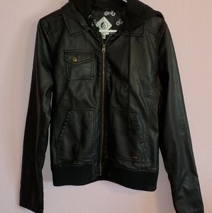 Volcom leather jacket